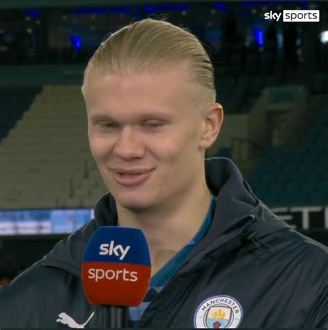 Erling Haaland refuses to answer question out of 'embarrassment' in interview