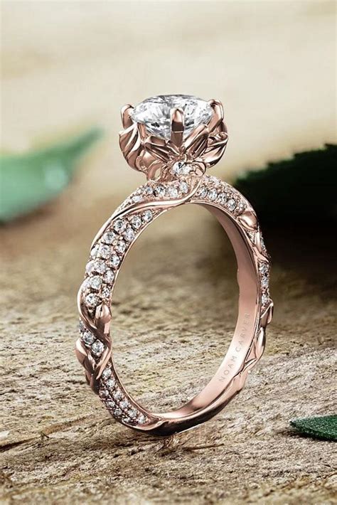 24 Rose Gold Engagement Rings By Famous Jewelers | Oh So Perfect Proposal