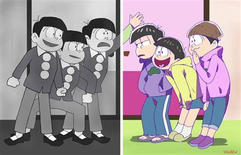 1966 vs 2015 - Osomatsu-san by dahae1014 on DeviantArt