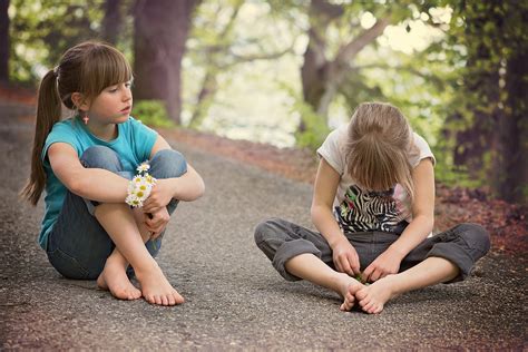 Free Images : nature, person, people, girl, road, sitting, child, talk, children, out, away ...