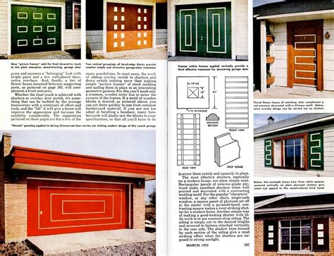 The Art of the Garage Door | Mid century modern exterior, Garage door design, Mid century doors