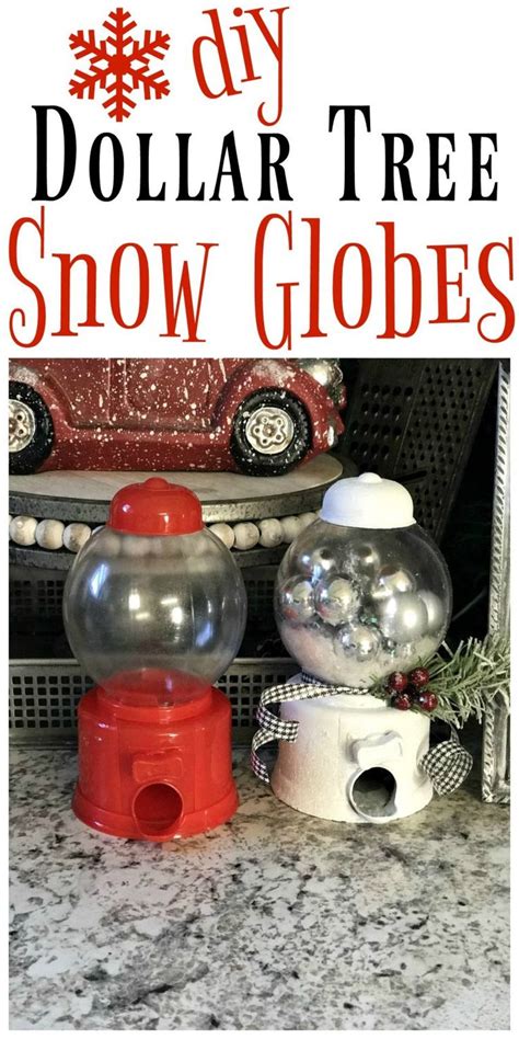 DIY Dollar Tree Snow Globe - Re-Fabbed | Diy christmas gifts dollar ...