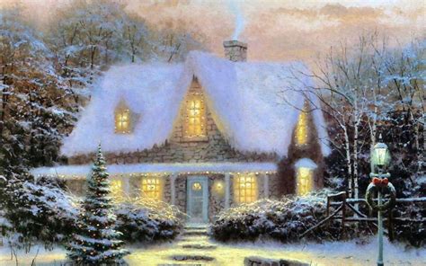 Winter Cottage Wallpapers - Top Free Winter Cottage Backgrounds - WallpaperAccess