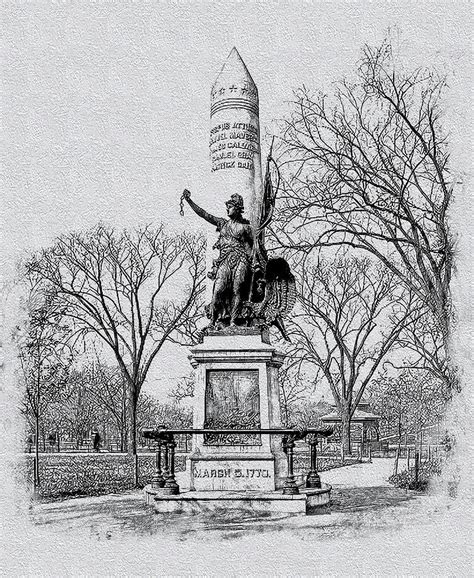 1904 Boston Massacre Monument, Boston, Mass. Digital Art by Bob Smerecki - Pixels