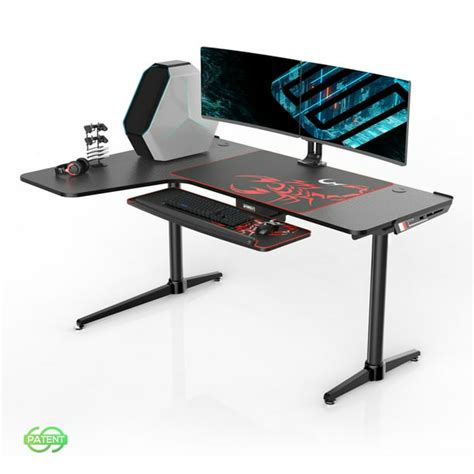 Eureka Ergonomic 60 inch L Shaped Large Gaming Computer Desk, Multi ...