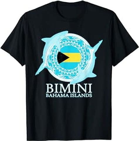 Caribbean Reef Sharks Bimini Shark Diving Bahama Islands T-Shirt ...