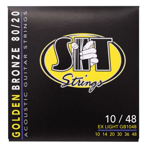 Golden Bronze 80/20 Acoustic Guitar Strings - S.I.T. Strings