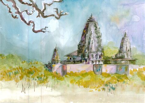 Buy Painting Temple Artwork No 8866 by Indian Artist Shivani Goel