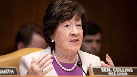 Sen. Susan Collins, of Maine, will not vote for Trump or Biden