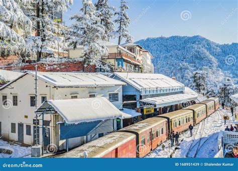 The Scene from First Snowfall in Shimla Railway Station India Editorial Stock Image - Image of ...