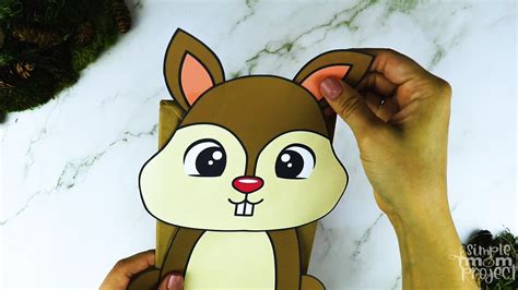 Printable Squirrel Paper Bag Puppet Template – Simple Mom Project