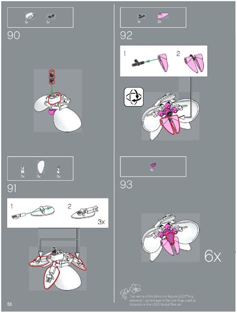 Voir l'instruction LEGO® 10311 Orchid - Instructions et catalogues LEGO bibliothèque