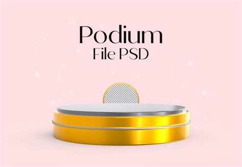 Premium PSD | Podium 3d render