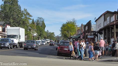 Julian, California - Busy intersection at the entrance of the village ...