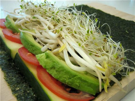 Raw Recipe: Healthy Vegetable Sushi Nori Rolls - Squawkfox