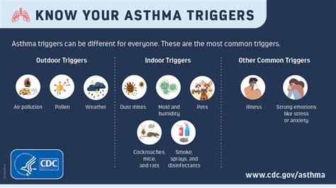 If you have #asthma, know your asthma triggers and how to avoid them. Visit CDC's website to ...