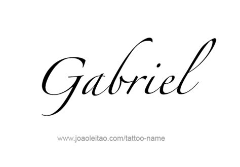 Gabriel Angel Name Tattoo Designs | Name tattoos, Name tattoo designs ...