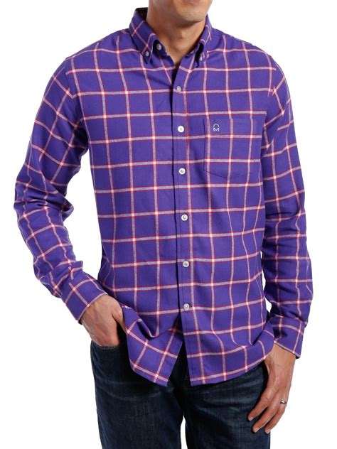 Mens 100% Cotton Flannel Shirt - Regular Fit – Noble Mount