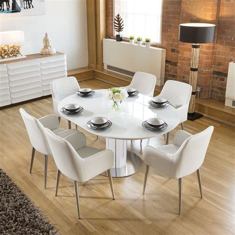 Extending Glass Dining Table Round / Vida Extendable Modern Round ...