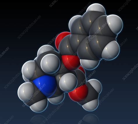 Cocaine Molecular Model, illustration - Stock Image - F031/7687 ...