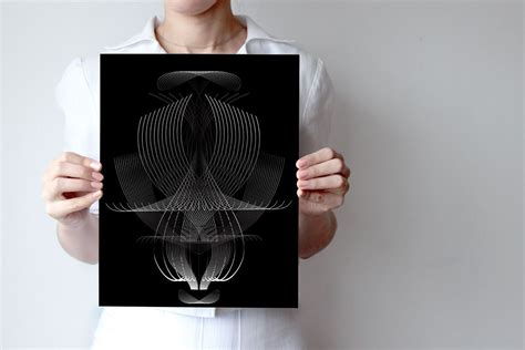 Black And White Geometric Art Black And White Wall Art Print Minimalist Art Mordern Minimalist ...