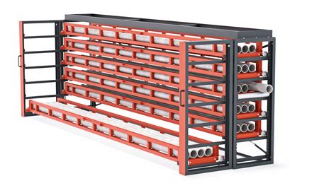 Long material storage from Bartels, steel bar storage, remnants