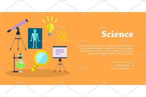 Science Banner | Pre-Designed Illustrator Graphics ~ Creative Market