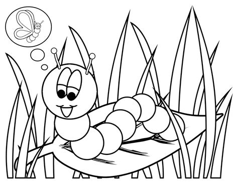 Slashcasual: Caterpillar Coloring Pages