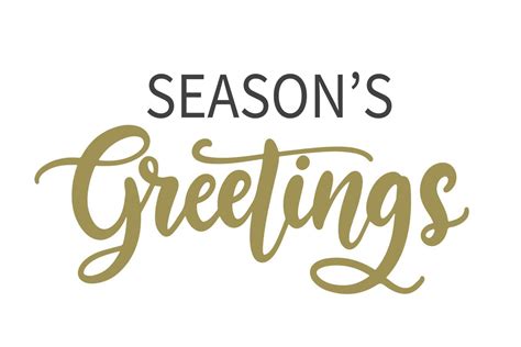 Seasons Greetings lettering text banner. Christmas greeting card with modern calligraphy ...