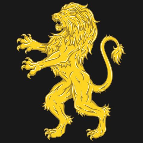 Heraldry Weapon Lion Cartoon Vector Cartoondealer | The Best Porn Website