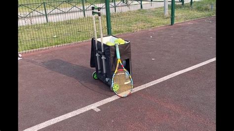 DIY Homemade tennis ball machine - YouTube