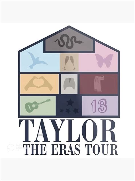 "taylor swift the eras tour poster lover house" Stickerundefined by SticksKingdom | Redbubble