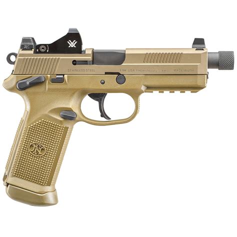 FN FNX-45 Tactical .45 ACP FDE/FDE NS Pistol w/ 2x10 Vortex Viper Red Dot 66-100867 For Sale ...