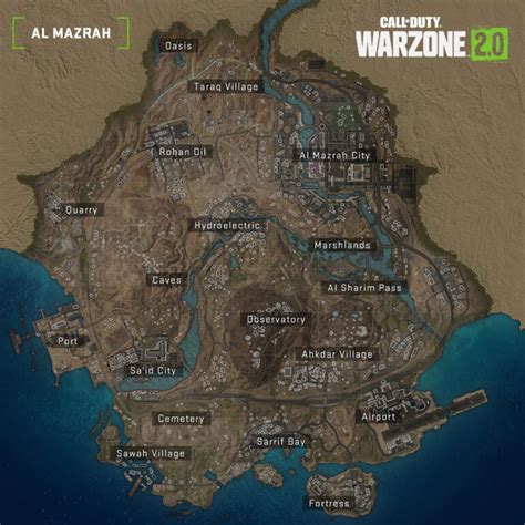 Warzone 2's Map is Named "AL MAZRAH" - All POI Locations - Try Hard Guides