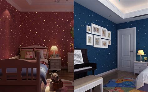 Realistic Tiny 3D Domed Glow in The Dark Stars, 826pcs Glow Dots and Stars, Adhesive Glow Stars ...