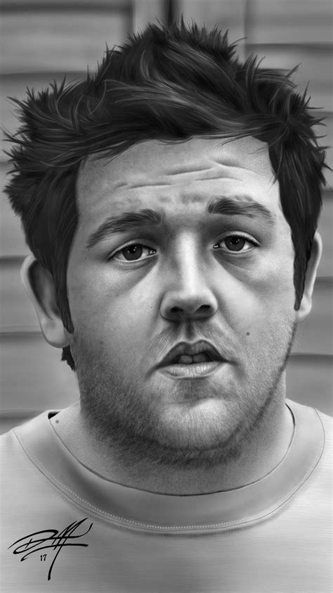 Portrait I did of Nick Frost as Ed in Shaun of the Dead! Nick, Frost, Portrait, Drawings ...