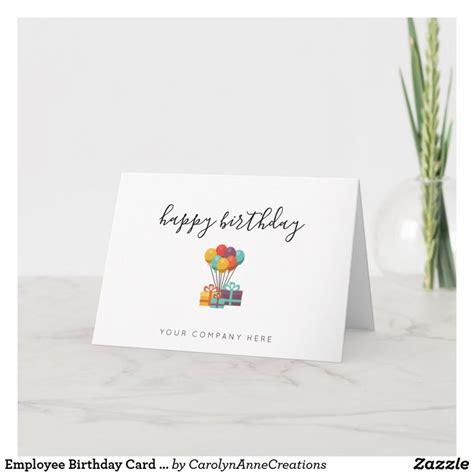 Employee Birthday Card - Happy Birthday | Birthday cards, Birthday card ...