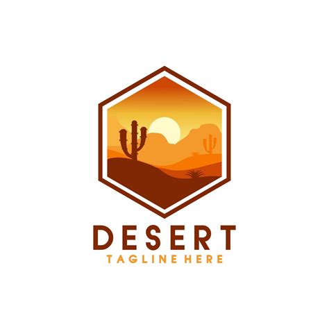 Desert logo vector illustration 12646069 Vector Art at Vecteezy