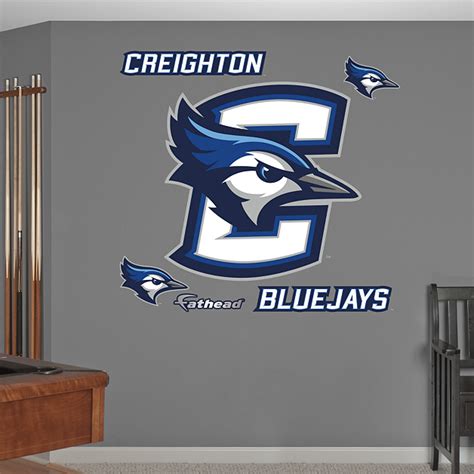 Creighton Bluejays Logo Wall Decal | Shop Fathead® for Creighton ...