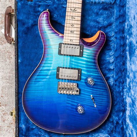 PRS Custom 24 CC 10-Top WL Blue | Reverb