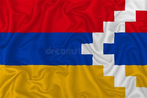 Flag Of Republic Of Artsakh Nagorno-Karabakh Stock Vector - Illustration of square ...