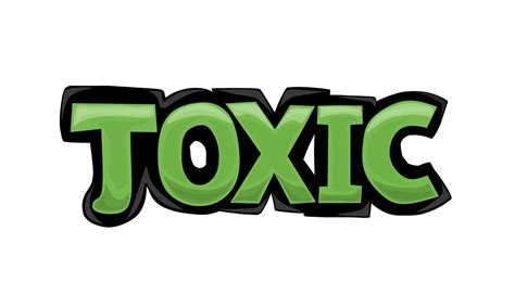 colorful TOXIC writing graffiti design 4265993 Vector Art at Vecteezy