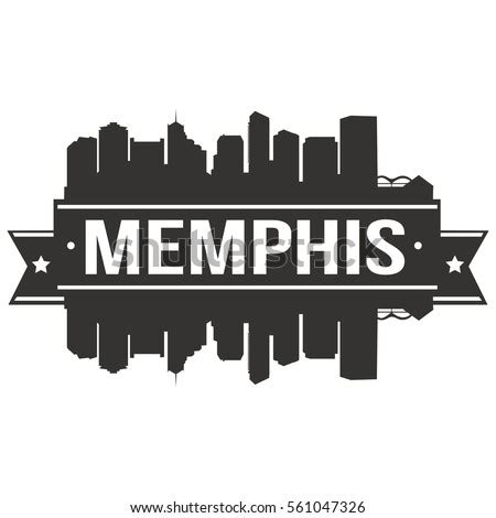 Memphis Skyline Stamp Silhouette Stock Vector 561047326 - Shutterstock