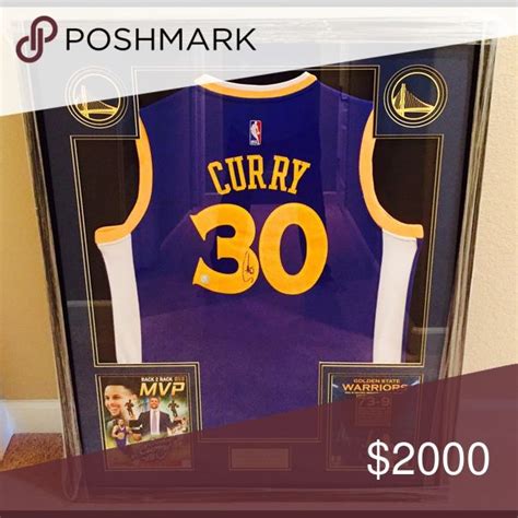 Signed Steph Curry Jersey 2-Time MVP 3pt-Record | Steph curry jersey ...