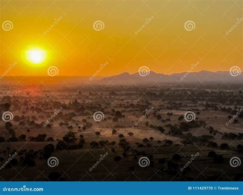 Myanmar Temples at Sunrise in the Summer Editorial Image - Image of ...