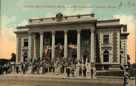 Scottish Rite Cathedral During A Recent Convention Dallas, TX Postcard