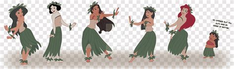 Lilo Pelekai Dance Illustration Drawing, lilo and stitch hula, png | PNGEgg