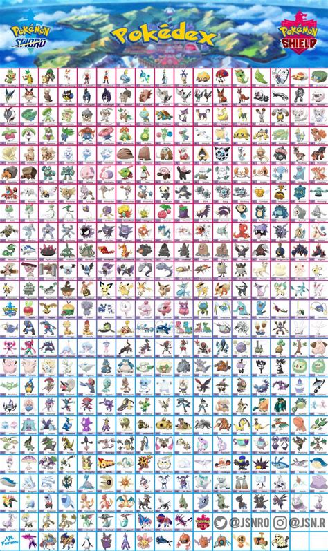 Pokemon Sword And Shield Pokedex by Rabbitking103 on DeviantArt