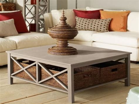 Large Square Wood Coffee Table - Foter