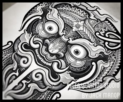 Release tattoo Maori tattoo Thai tattoo Jack manop ยักษ์ Black work ...